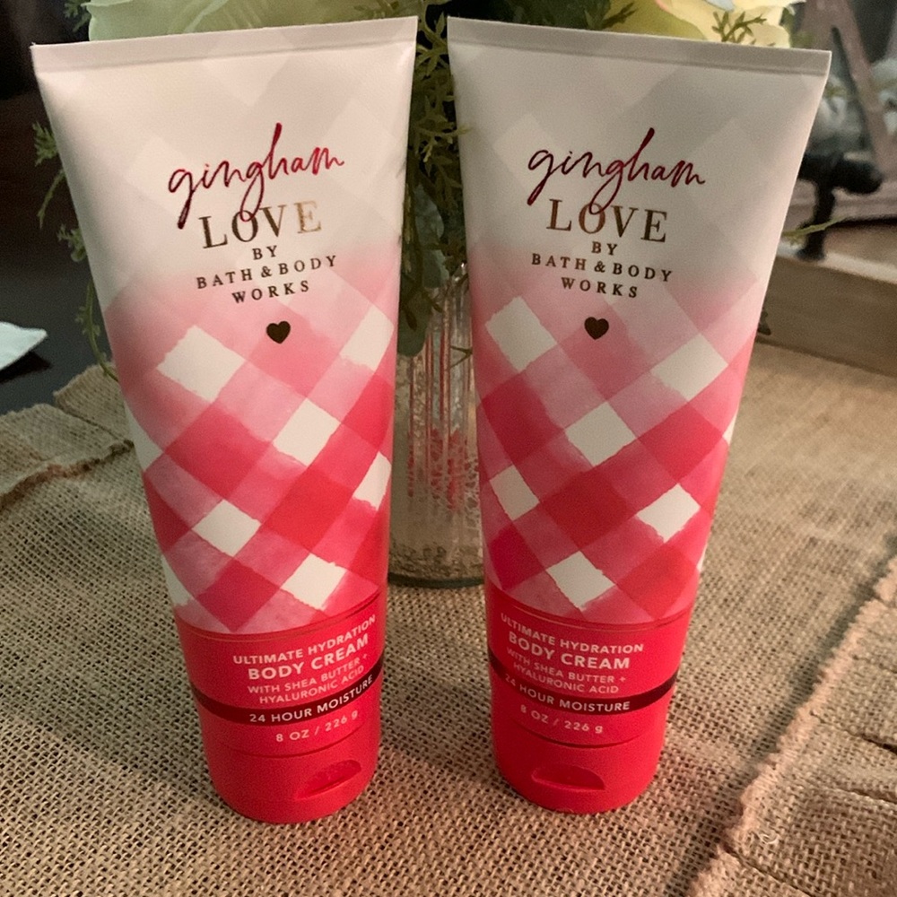 Bath & Body Works Gingham LOVE Body Cream Bundle